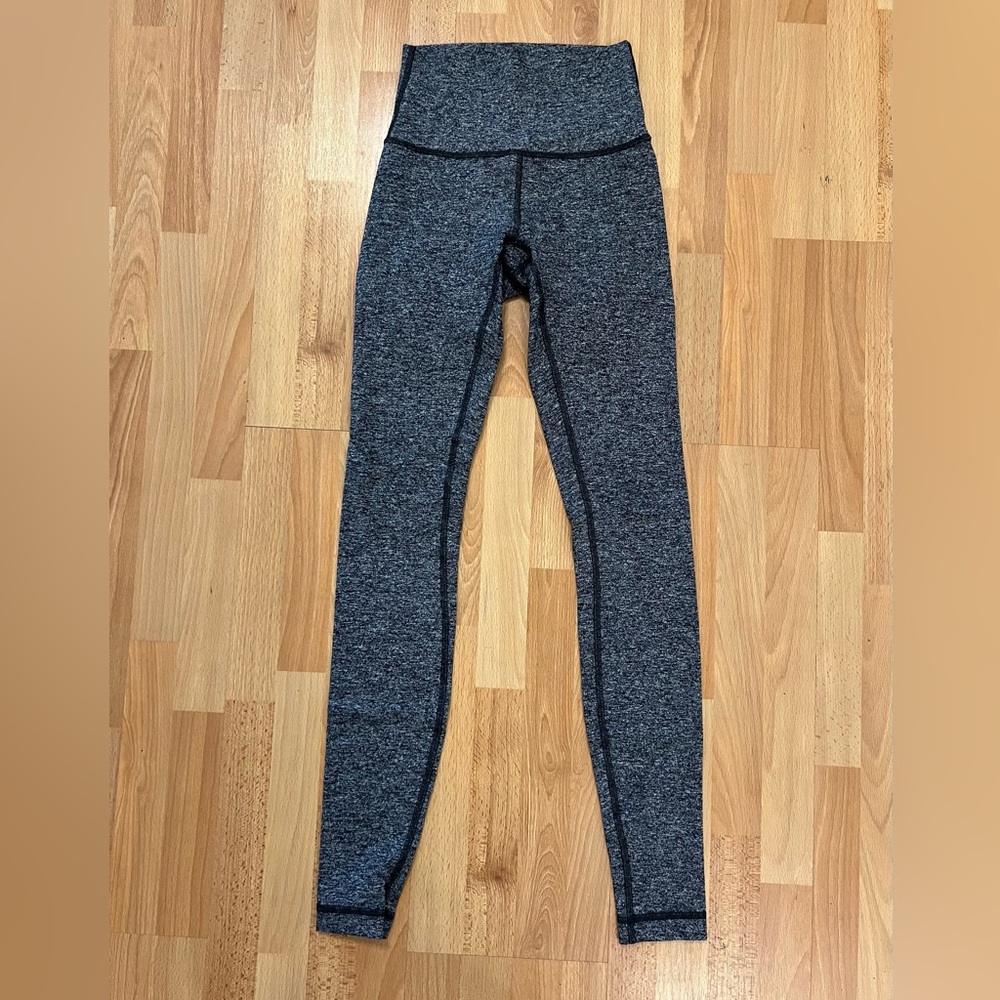 Lululemon High-Rise Heathered Gray Align Leggings